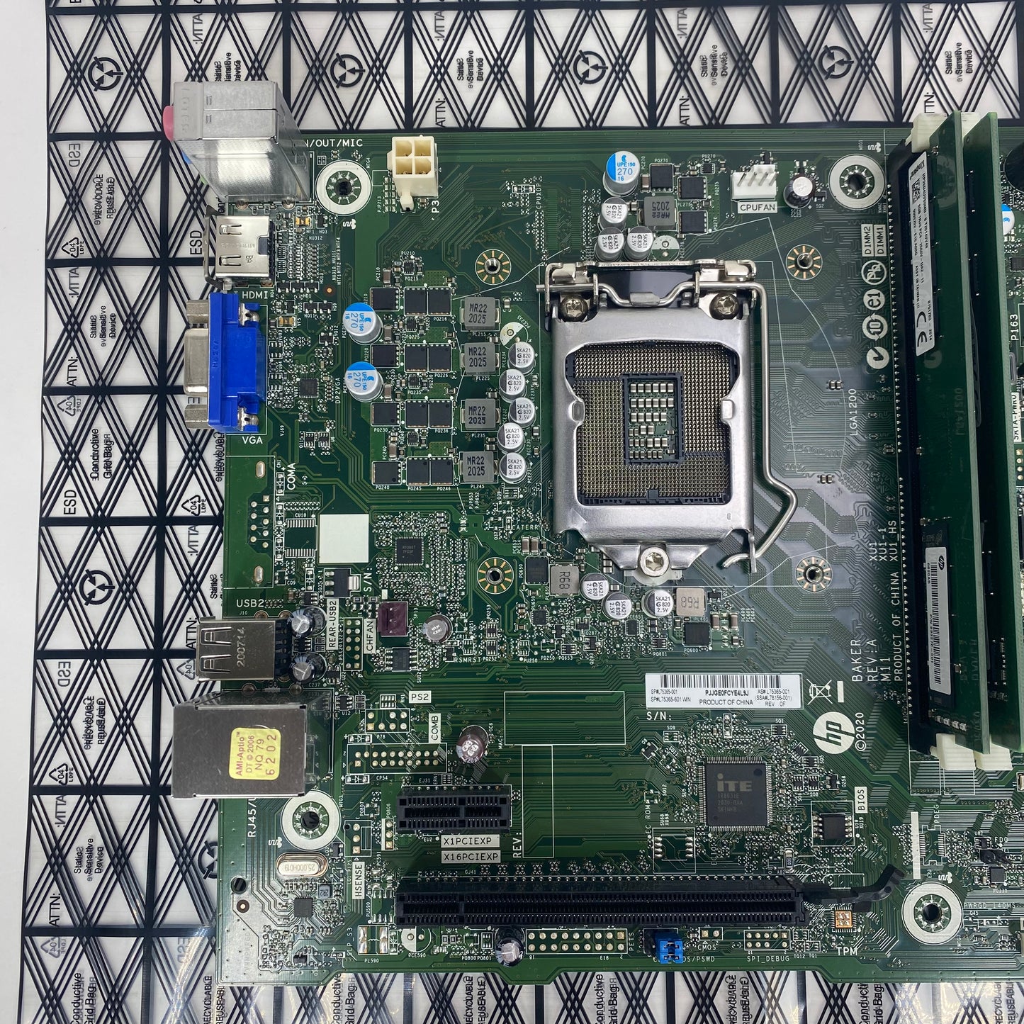 HP TE01 Motherboard Baker L75365-001 L75365-601 H470 LGA 1200 & 12GB DDR4
