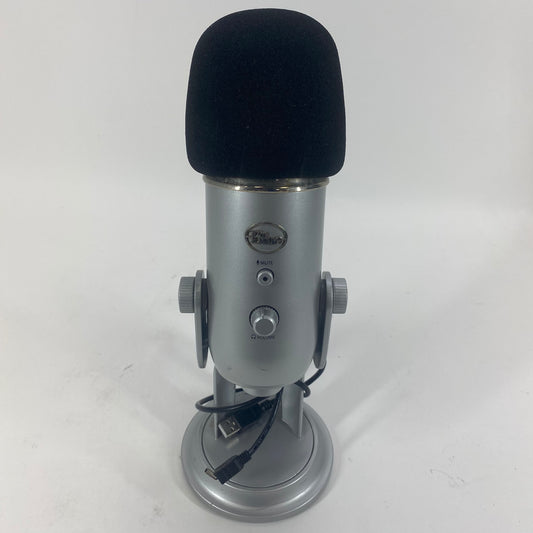 Blue Yeti Multi-Pattern USB Microphone For PC Silver