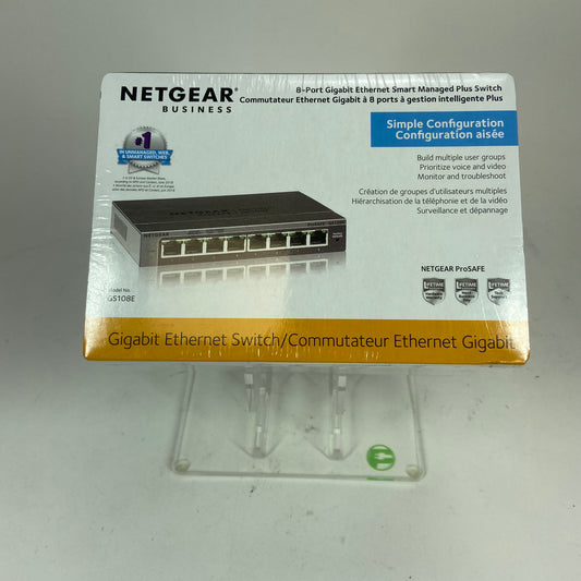 New Netgear GS108E Ethernet Switch 300NAS