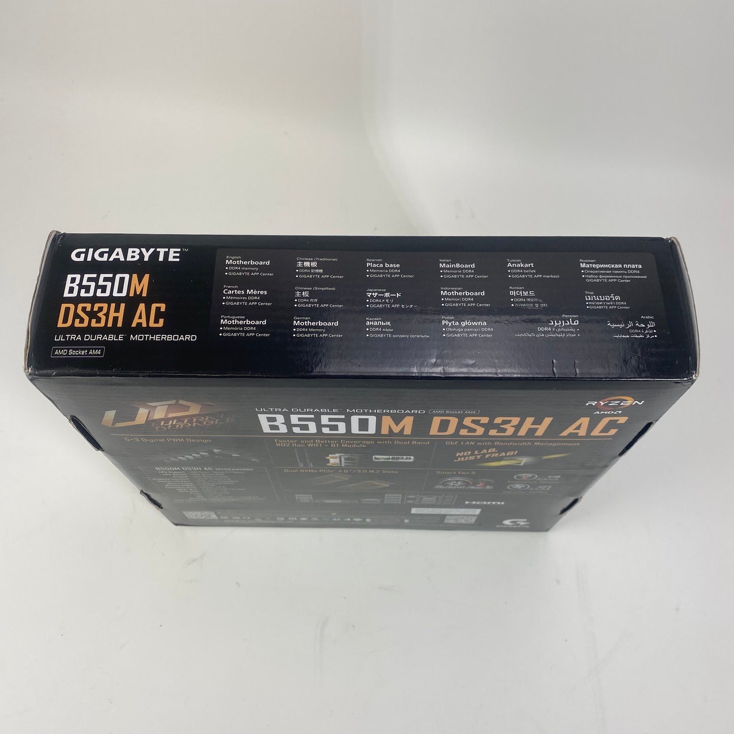 Open Box GIGABYTE B550M DS3H AC AM4 mATX Motherboard (Supports Ryzen 5000)