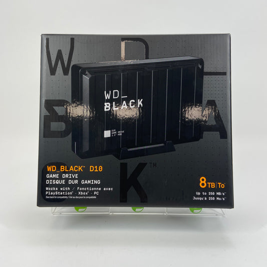 New Western Digital WD External Black D10 External Game Drive 8TB USB External