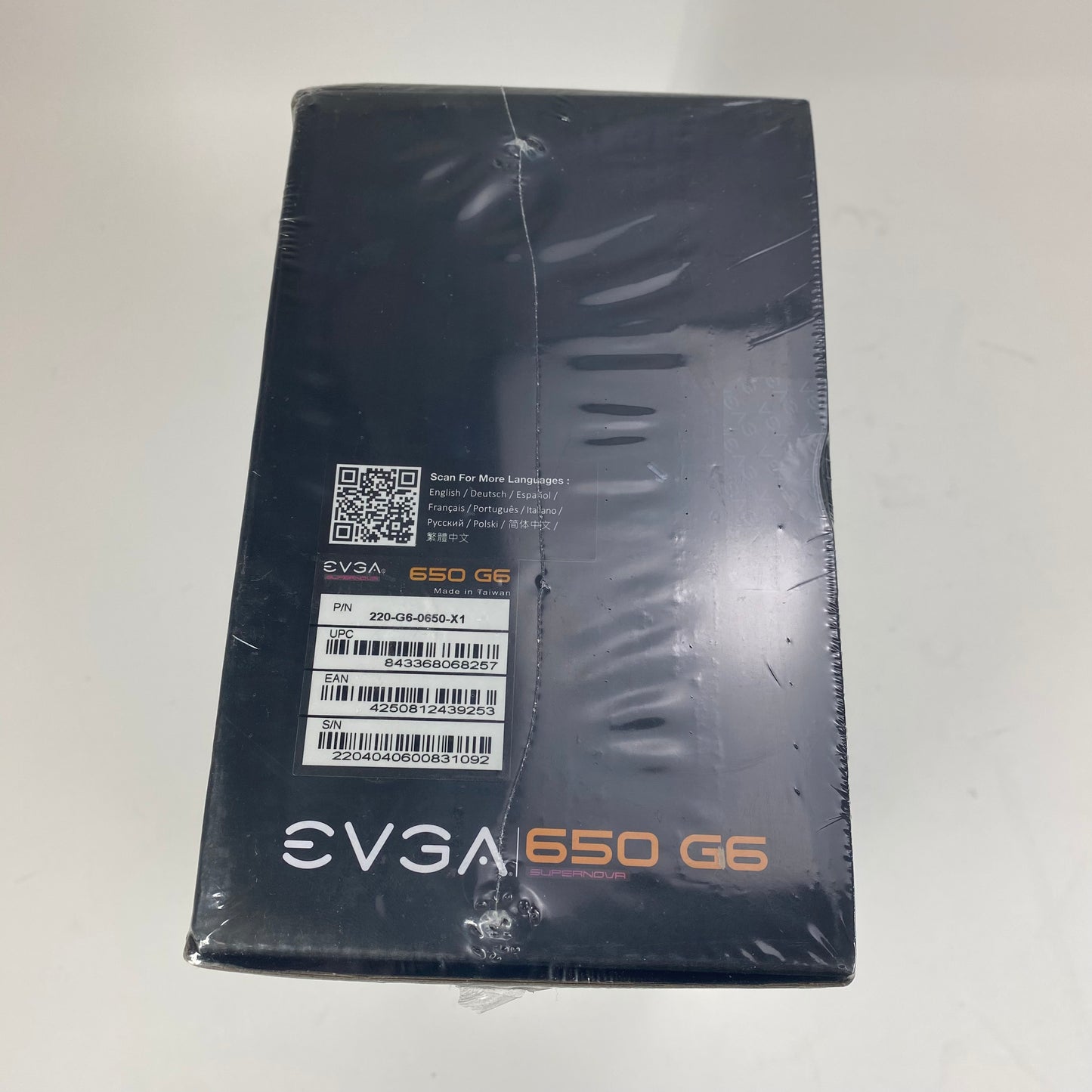 New EVGA SuperNOVA G6 220-G6-0650-X1 80 Plus Gold 650W Fully Modular Power