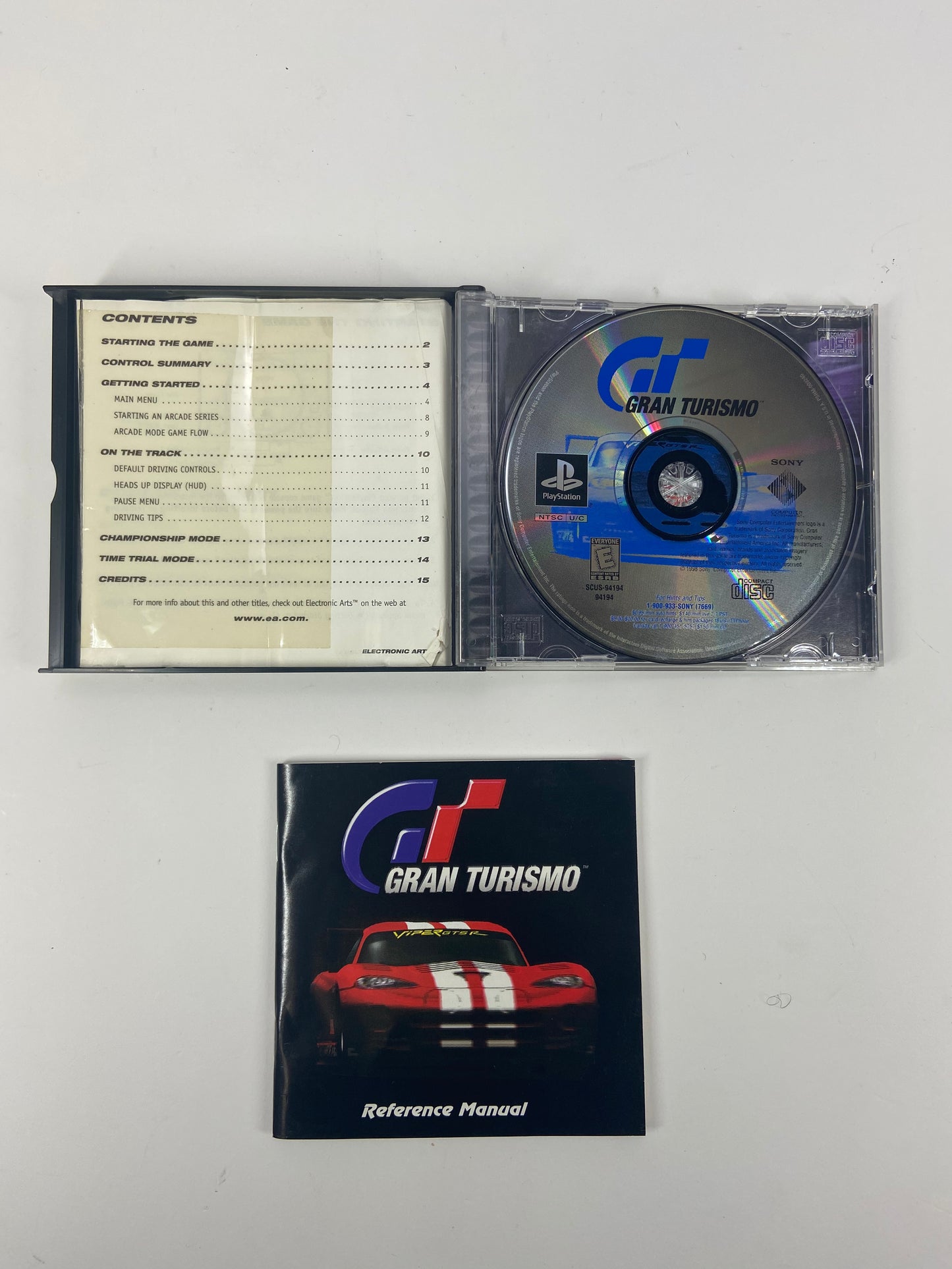 Gran Turismo  (Sony PlayStation 1 PS1, 1998) Complete