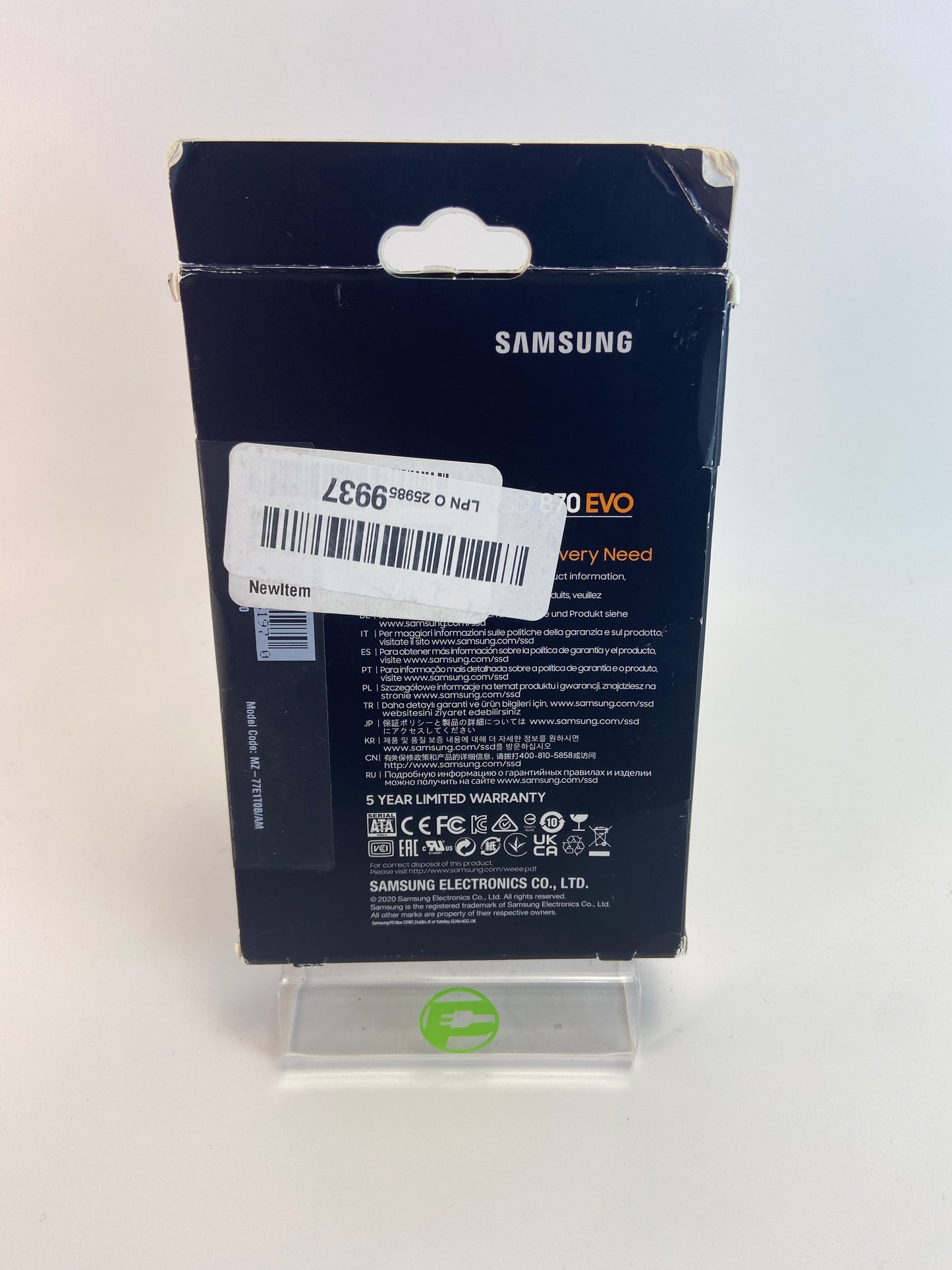 New Samsung 2.5" 870 EVO 1TB SATA 2.5" SSD mz-771t0b/am