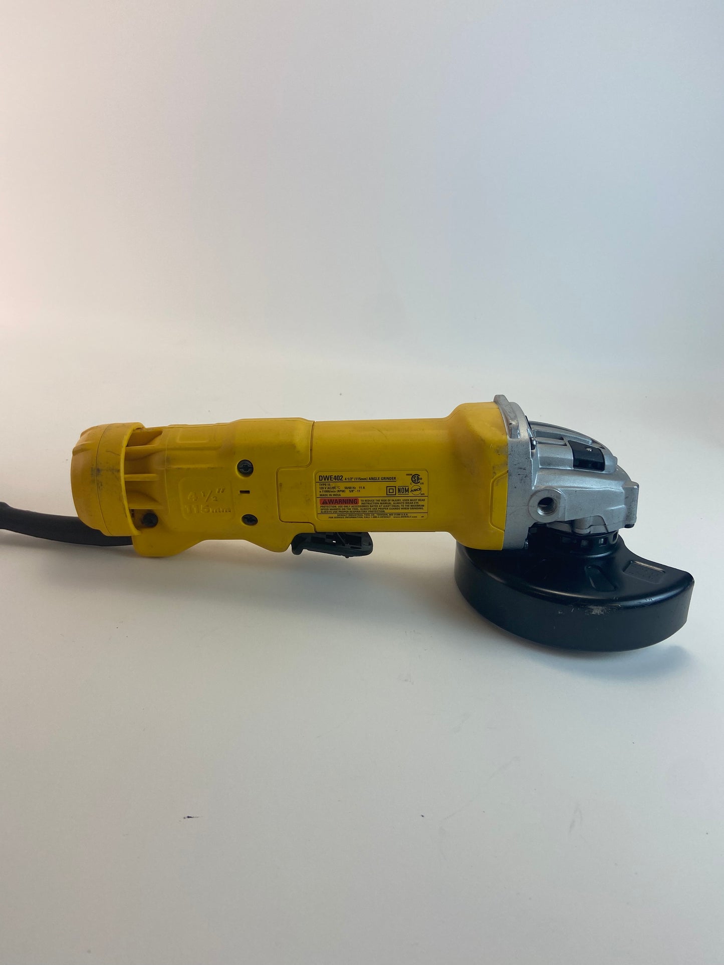 DeWalt DWE402 4-1/2 in. (115mm) Small Angle Grinder No Handle