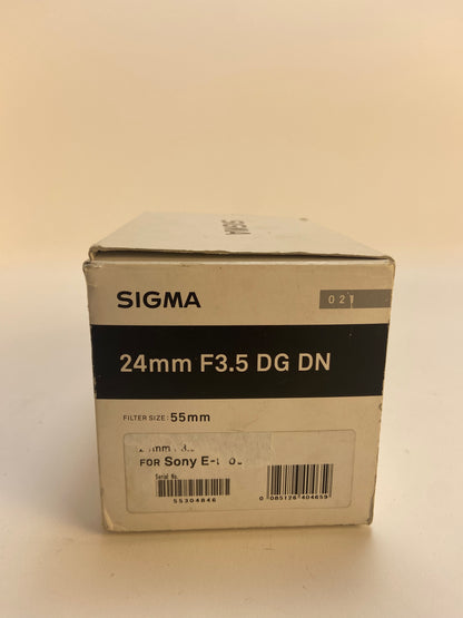 Sigma Contemporary Lens 24mm f/3.5 For Sony E-Mount