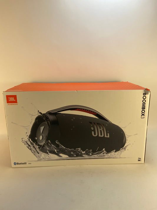 New JBL Boombox 3 Portable Waterproof Bluetooth Speaker Black JBLBOOMBOX3BLKAM