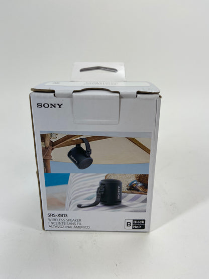 Open Box Sony Extra Bass Portable Bluetooth Speaker Black SRS-XB13