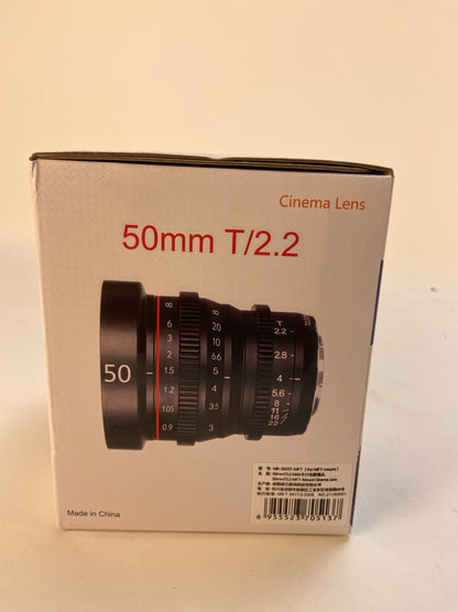 New Meike Cinema Lens 50mm T2.2 For Lumix MFT-Micro Four Thirds Mount