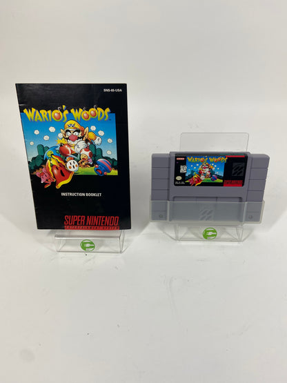 Wario's Woods  (Super Nintendo SNES,  1994)  With Manual