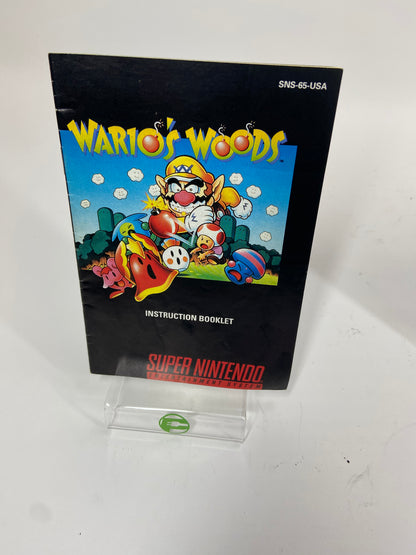 Wario's Woods  (Super Nintendo SNES,  1994)  With Manual