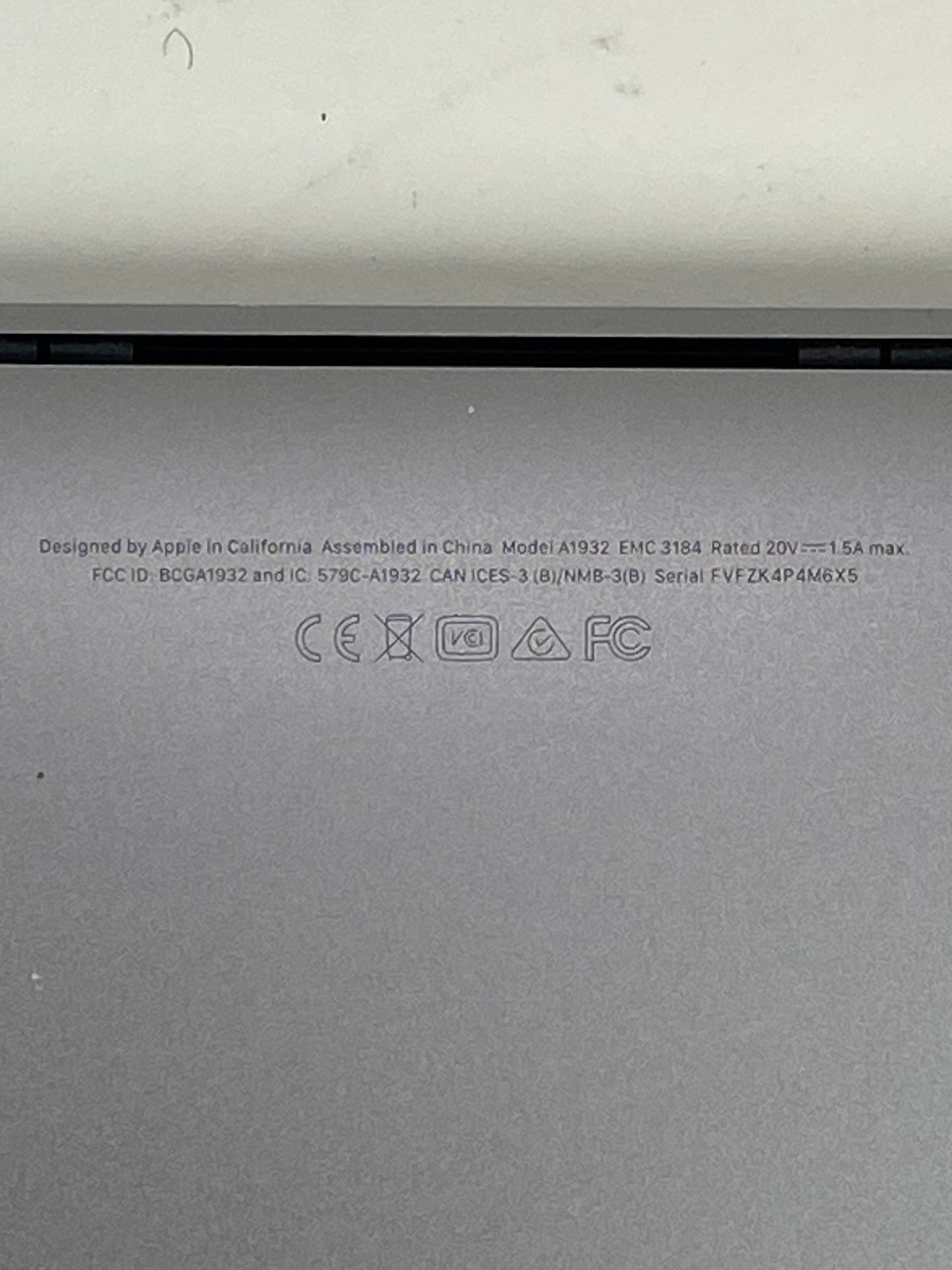 2019 Apple MacBook Air 13" i5 1.6GHz 16GB RAM 512GB SSD Space Gray A1932