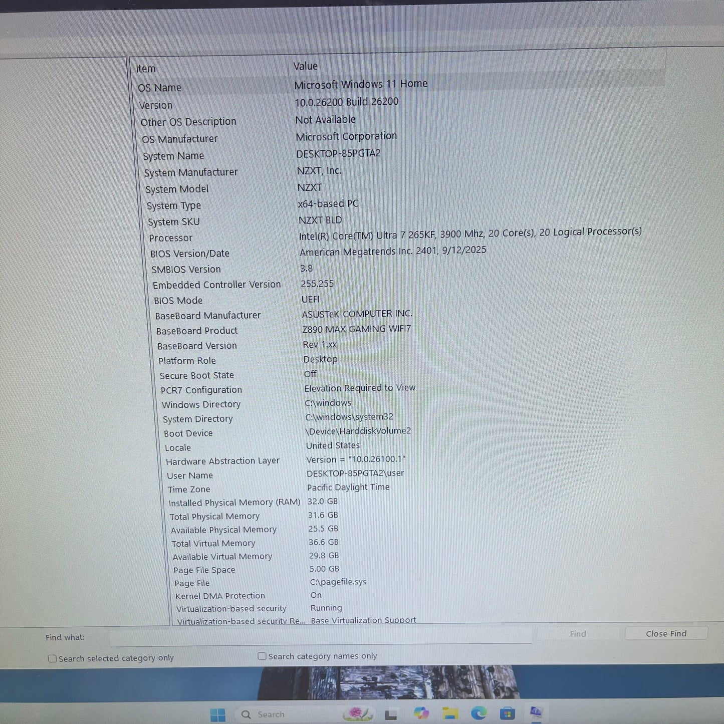 NZXT PC Core Ultra 7 265KF 3.90GHz 32GB RAM 2TB SSD Gigabyte GeForce RTX 5080