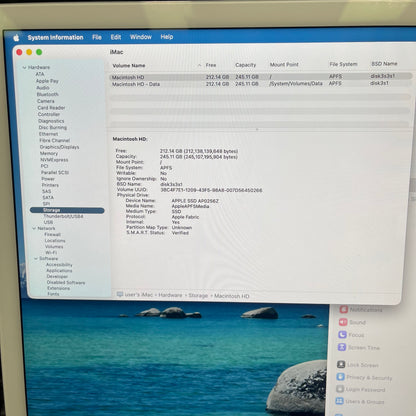 2023 Apple iMac 24" M3 8 Core 4.0GHz 8GB RAM 256GB SSD Blue MQRC3LL/A