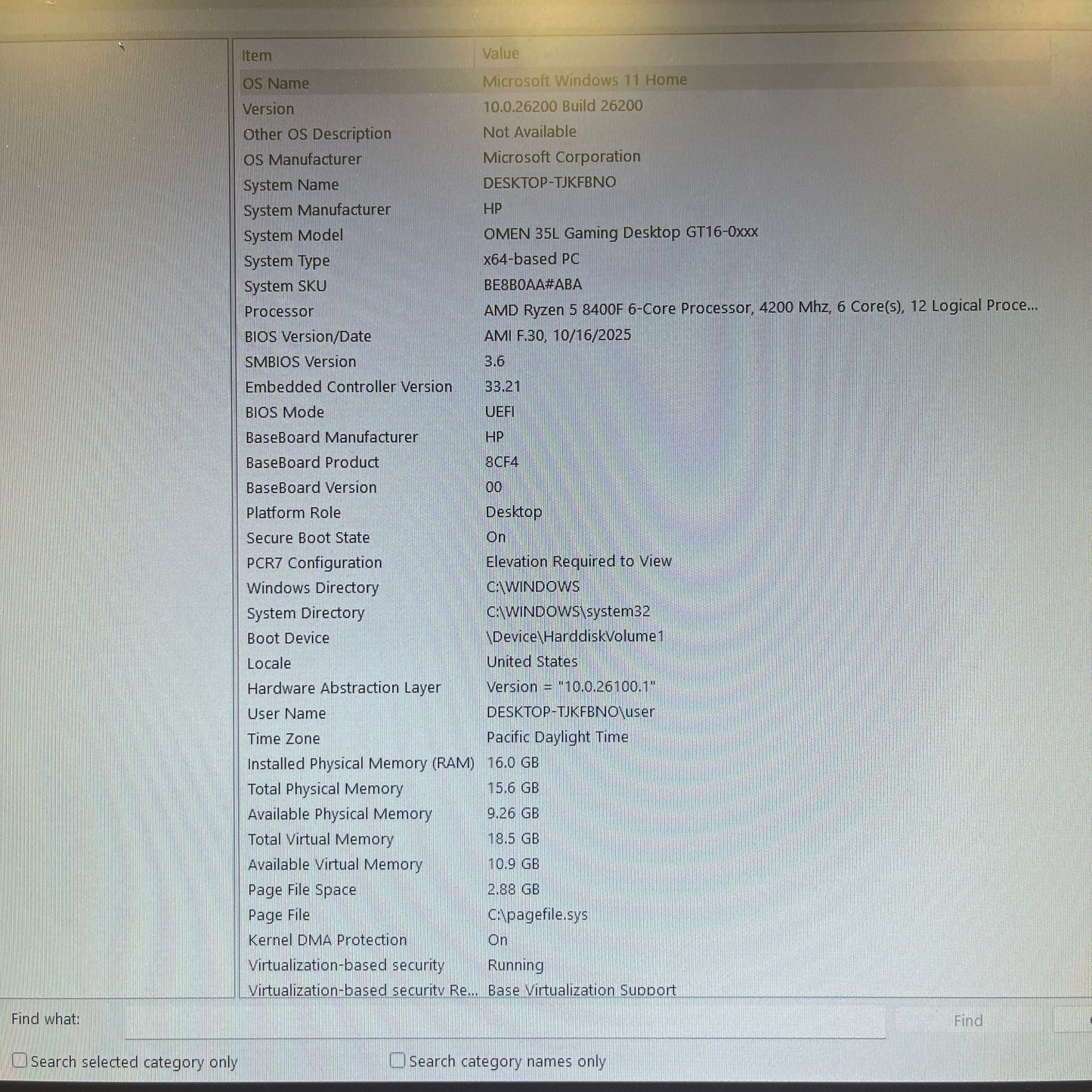 Omen Custom PC Ryzen 5 8400F 4.20GHz 16GB RAM 1TB SSD Nvidia GeForce RTX 5060