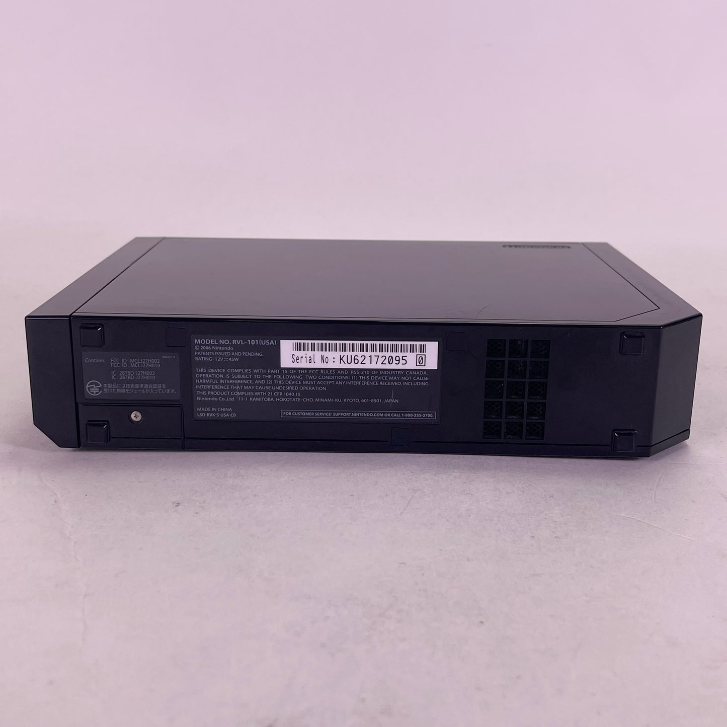 Nintendo Wii Video Game Console RVL-101 Black
