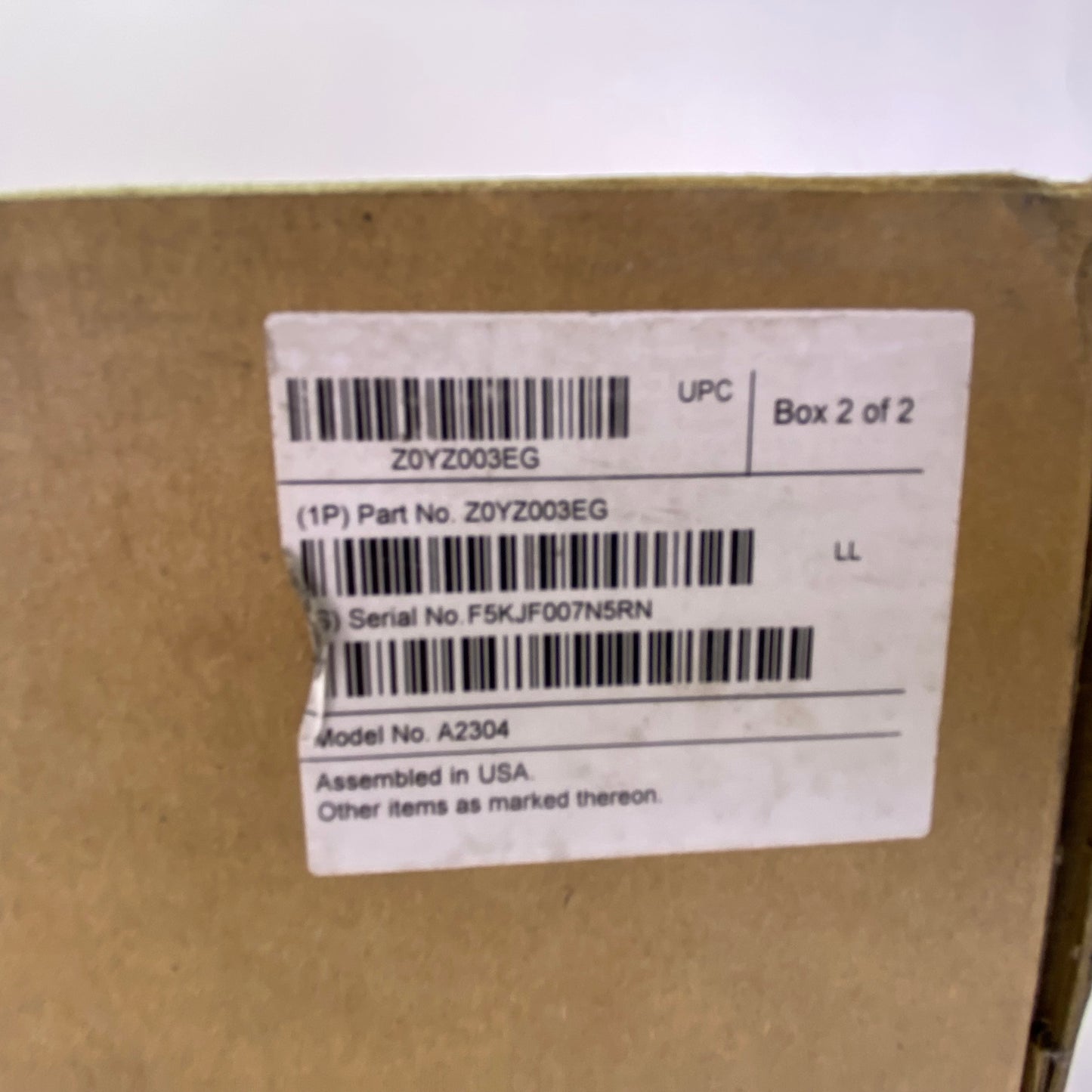 2019 Apple Mac Pro Rack Xeon W-3245 3.2GHz 192GB RAM 9TB SSD Silver A2304