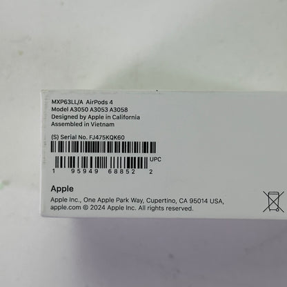 Apple AirPods 4 Complete FJ475KQK60