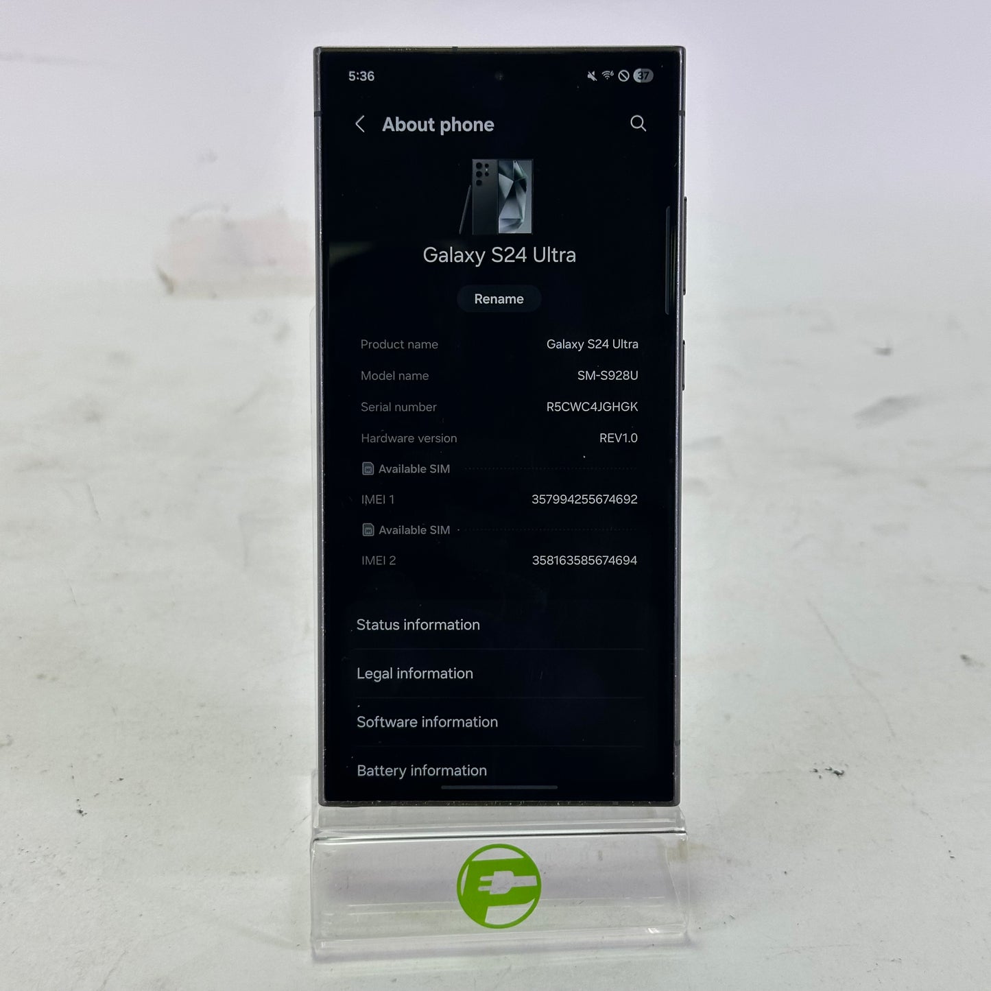 Xfinity Mobile Samsung Galaxy S24 Ultra 12GB RAM 512GB SM-S928U Gray