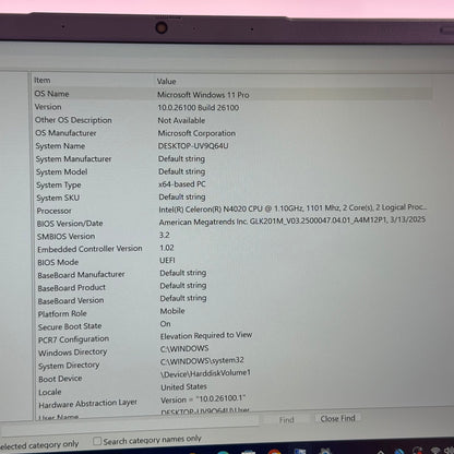 Generic Laptop DEFAULT STRING 14" Celeron N4020 1.1GHz 12GB RAM 512GB SSD