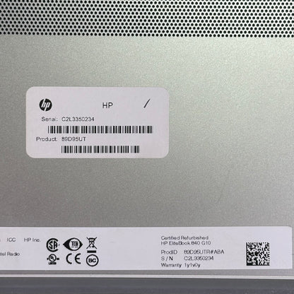 HP EliteBook 840 G10 14" i7-1360P 2.2GHz 16GB RAM 512GB SSD