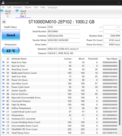 Seagate / Toshiba Lot of 7 1TB 3.5" 7200RPM Hard Drives TESTED WORKING