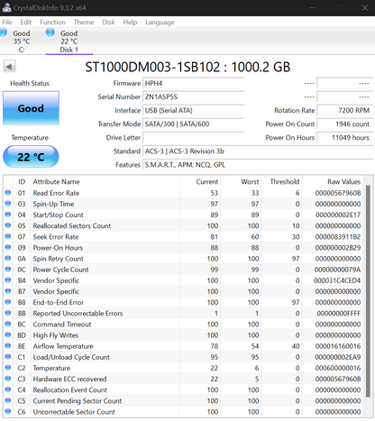 Seagate / Toshiba Lot of 7 1TB 3.5" 7200RPM Hard Drives TESTED WORKING