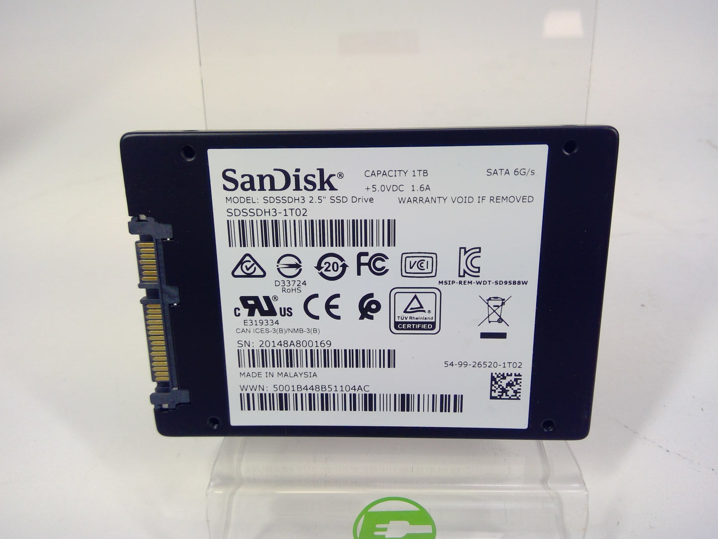 SanDisk 2.5" Ultra 3D 1TB SATA III 6Gb/s SSD SDSSDH3-1T02